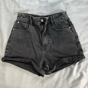 Zara Black Denim Shorts